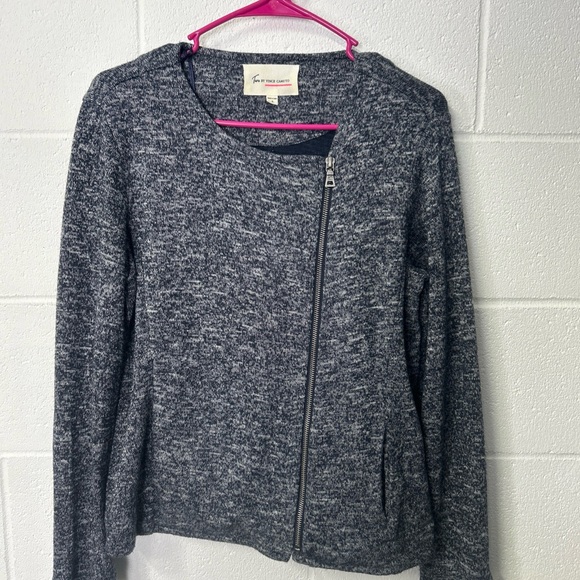 Vince Camuto Blue Zip Cardigan - Picture 1 of 9